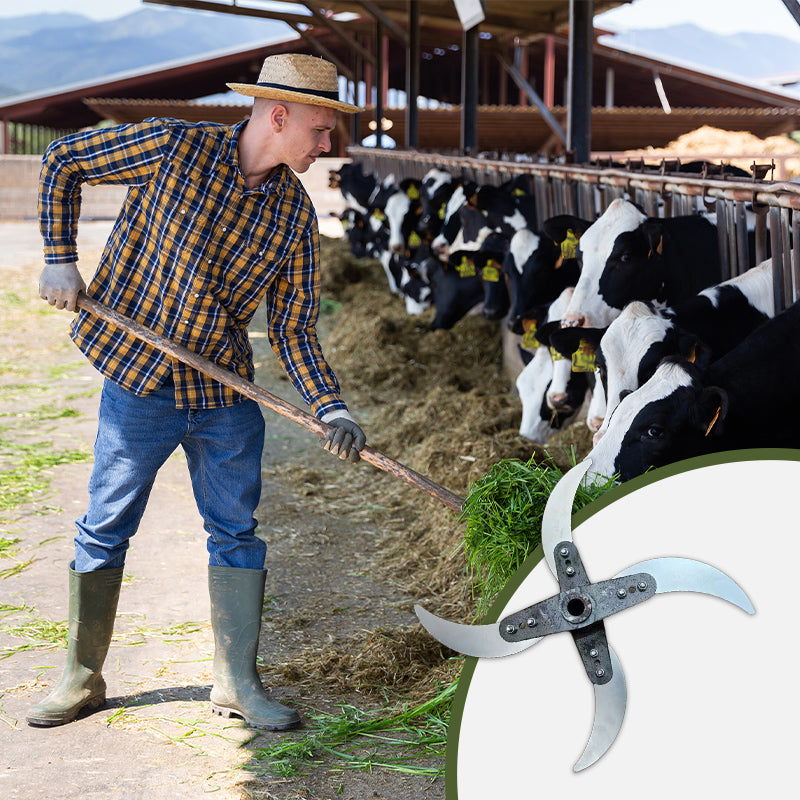 Grass Shredder Blades - Sharp, Adjustable Design