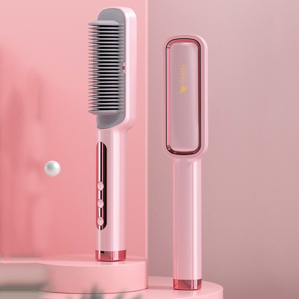 Hair Straightener and Curling Brush
