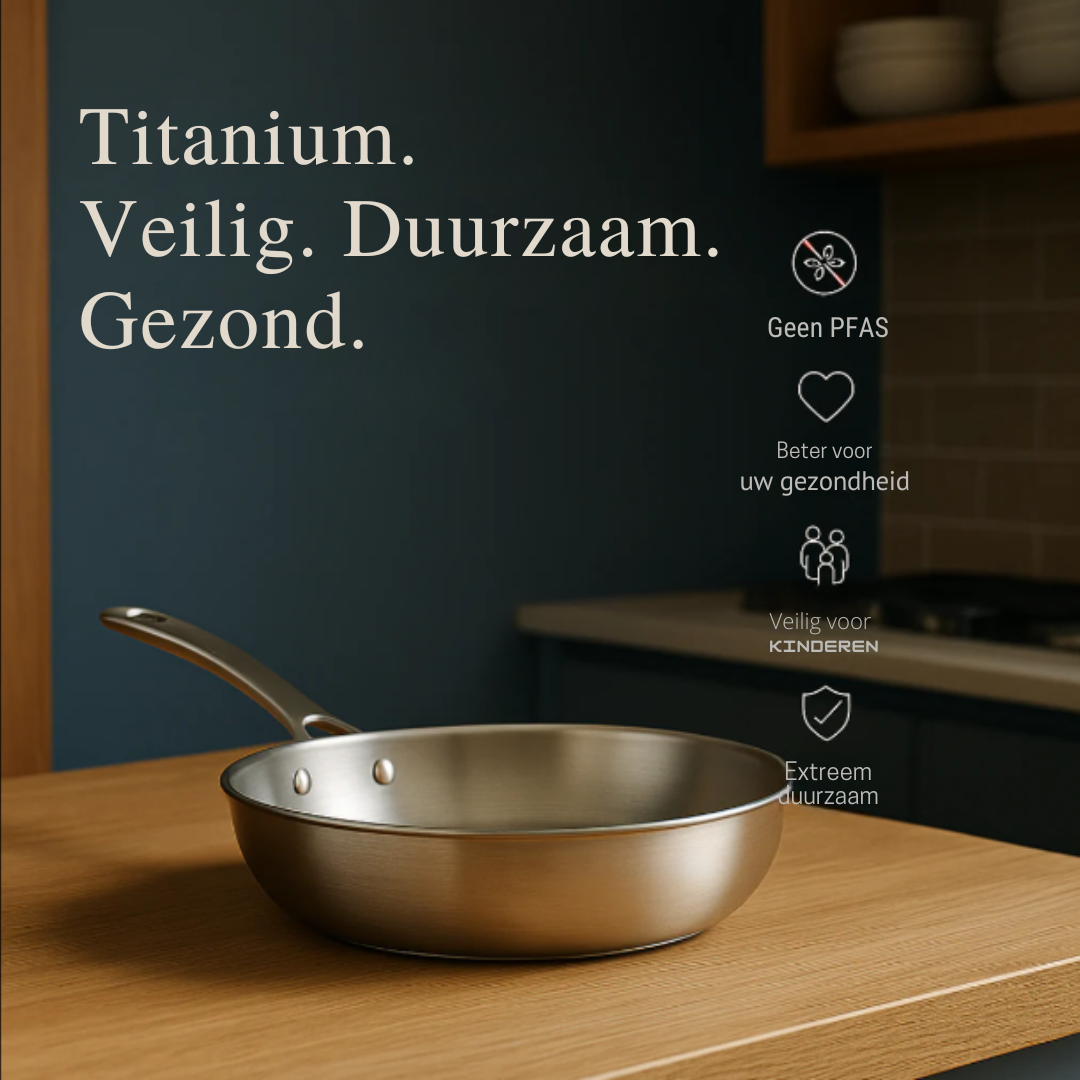 Hammered Titanium Induction Frying Pan