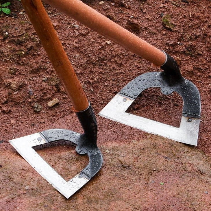 Hand-Forged Manganese Steel Garden Hoe for Weeding and Loosening Soil