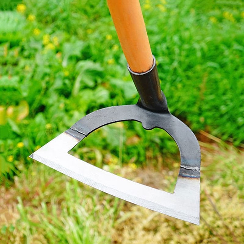 Hand-Forged Manganese Steel Garden Hoe for Weeding and Loosening Soil
