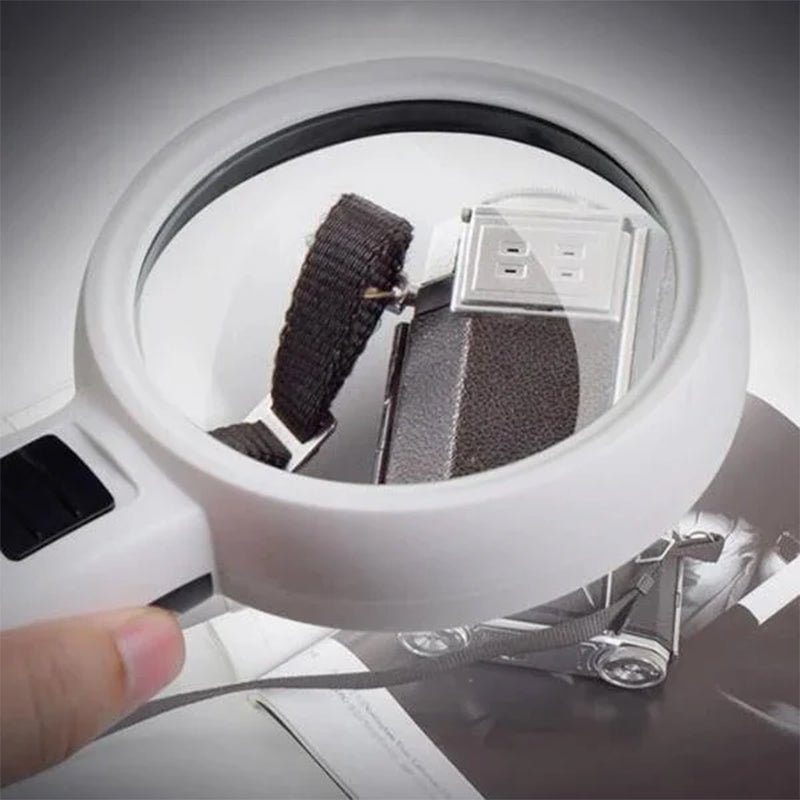Handheld 30X Magnifying Glass with LED Light