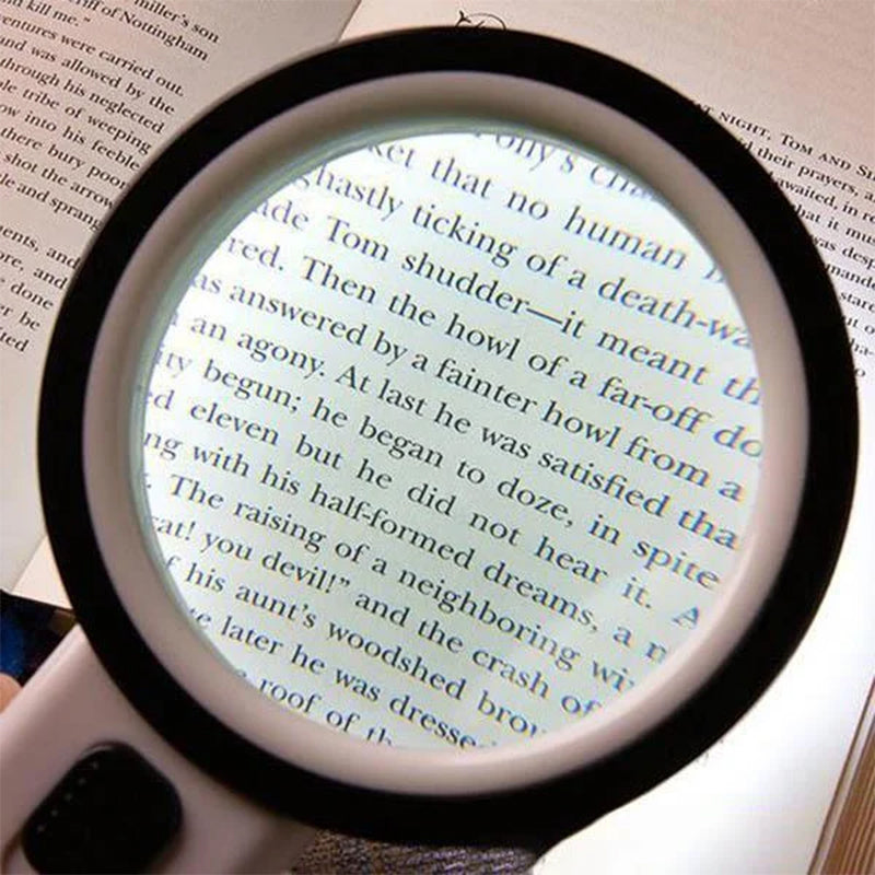 Handheld 30X Magnifying Glass with LED Light