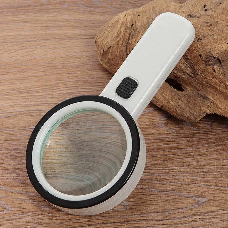 Handheld 30X Magnifying Glass with LED Light