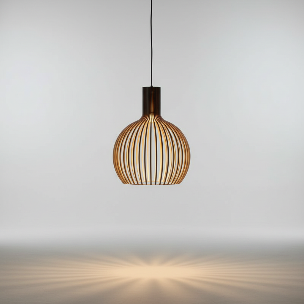 Handmade Wooden Pendant Light
