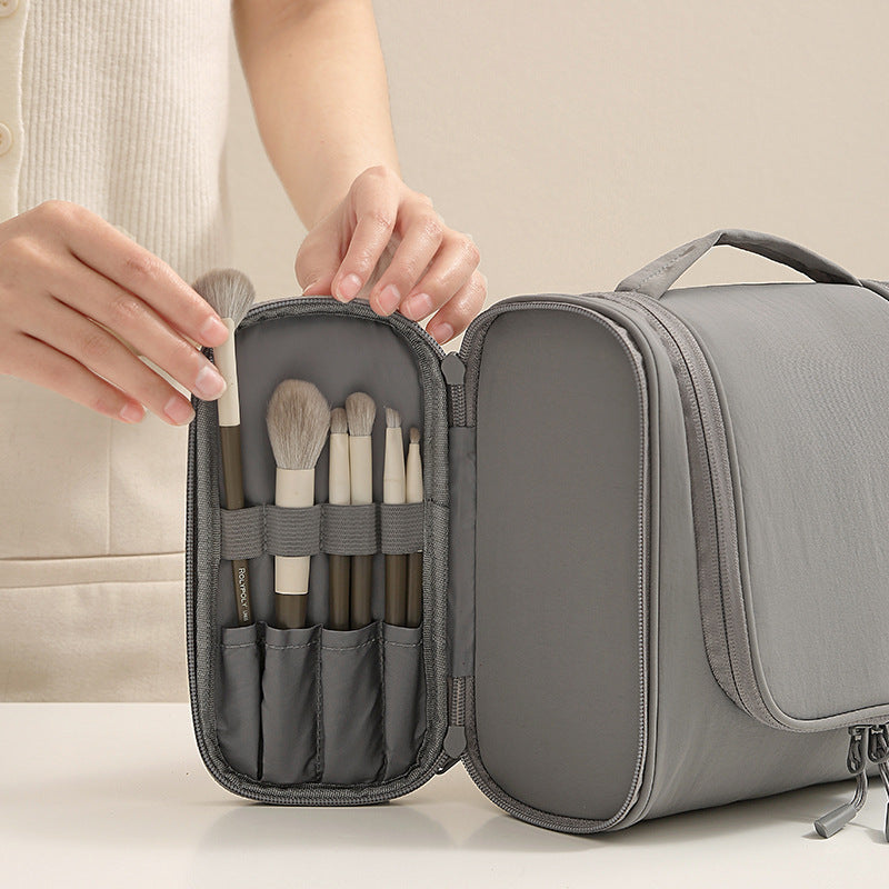 Hanging Travel Toiletry Organizer Bag with Multiple Compartments and Hook