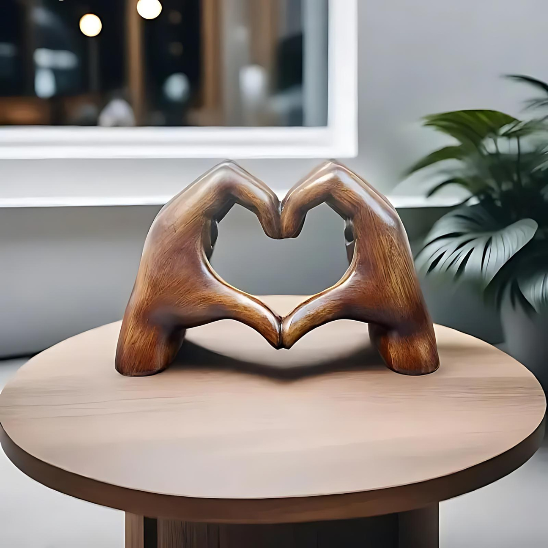 Heart-Shaped Sculpture: Modern Art with a Romantic Feel