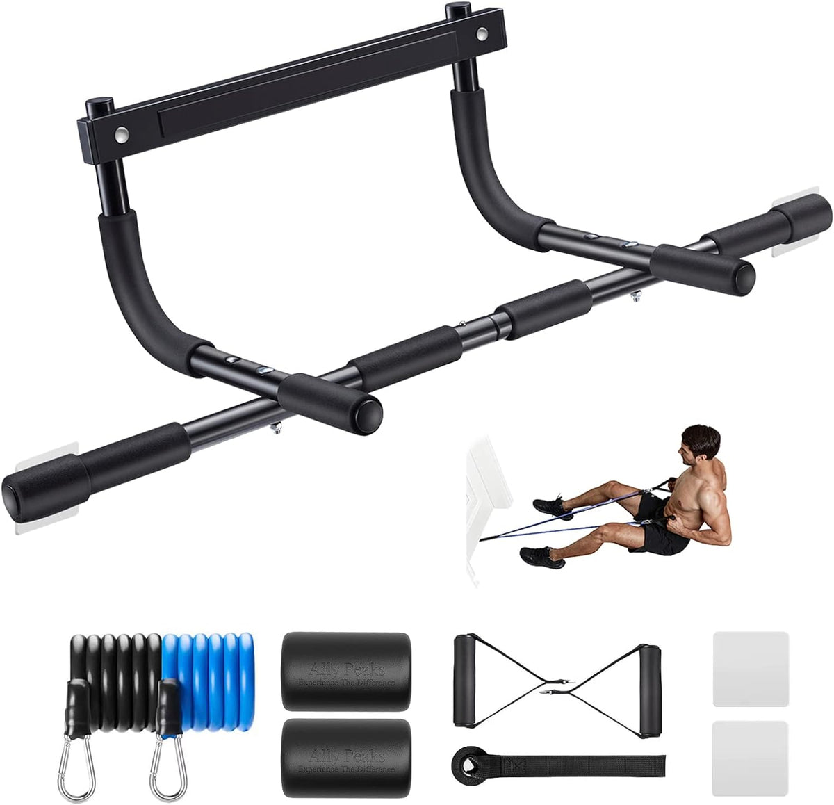 Heavy-Duty Door Frame Pull-Up Bar – 200 kg Capacity