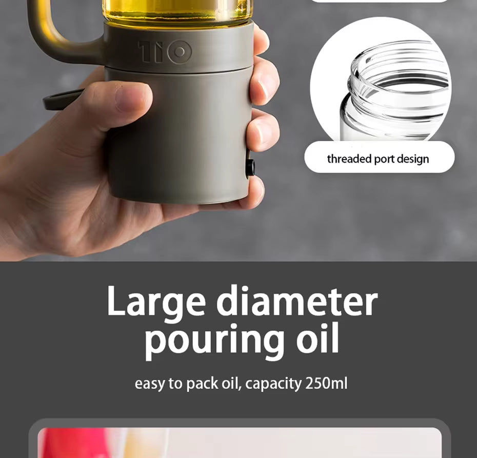 High Borosilicate Glass Cooking Oil Spray Bottle