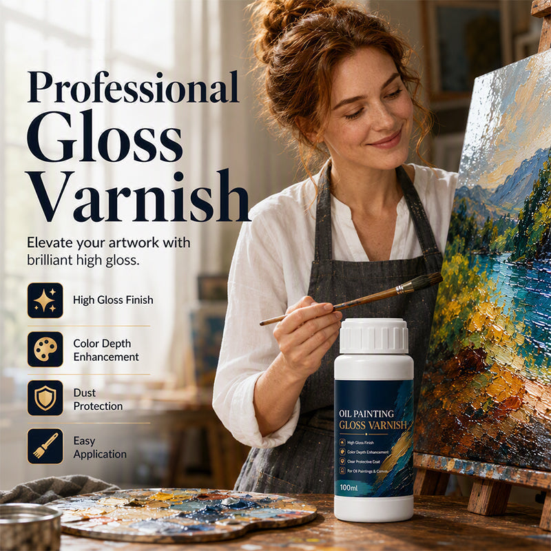 High-Gloss Acrylic Finish Painting Varnish for Oil Paintings