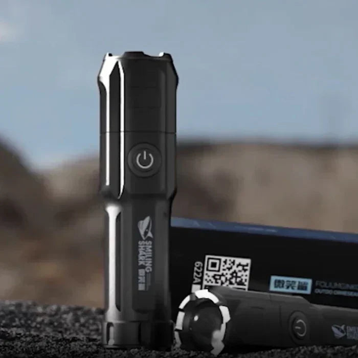 High-Power Rechargeable LED Flashlight – 10,000 Lumens for Camping and Emergencies