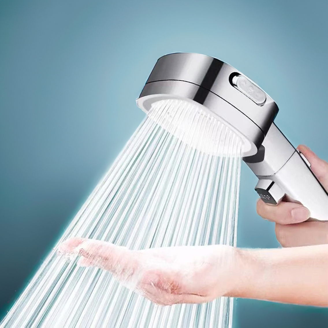 High-Pressure Shower Head with Adjustable Spray Modes