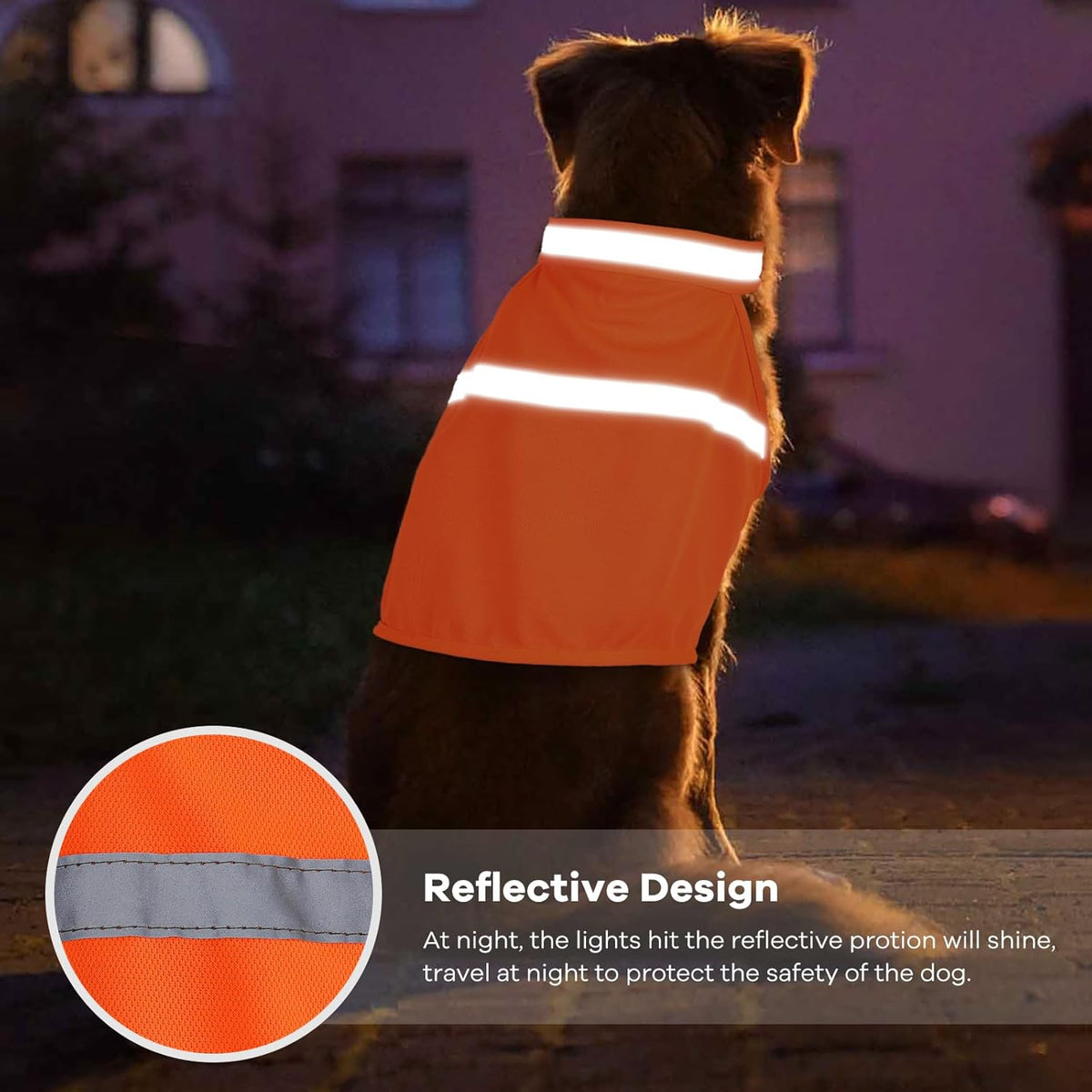 High-Visibility Reflective Dog Safety Vest