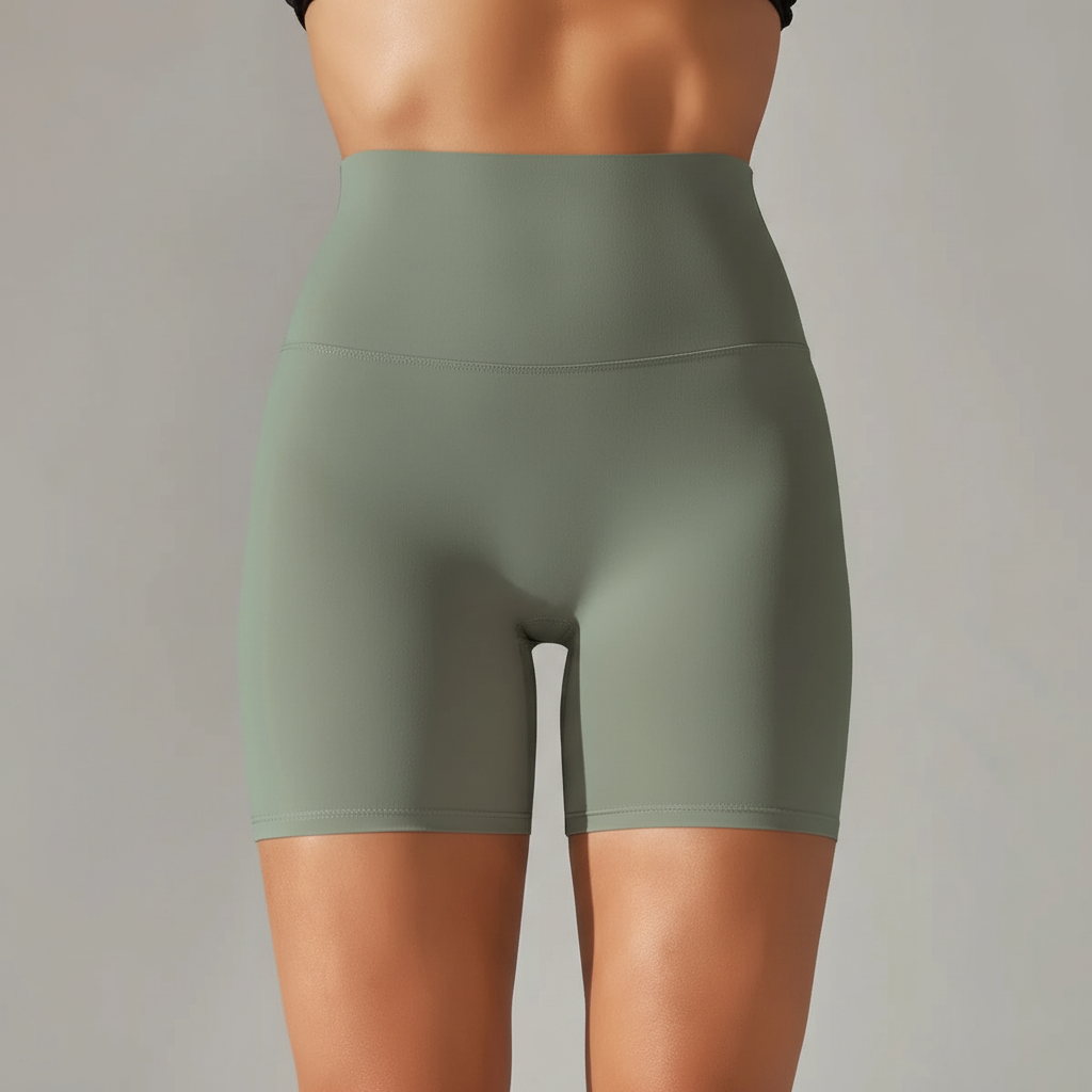 High-Waisted Sports Shorts