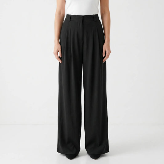 High-Waisted Wide-Leg Pants