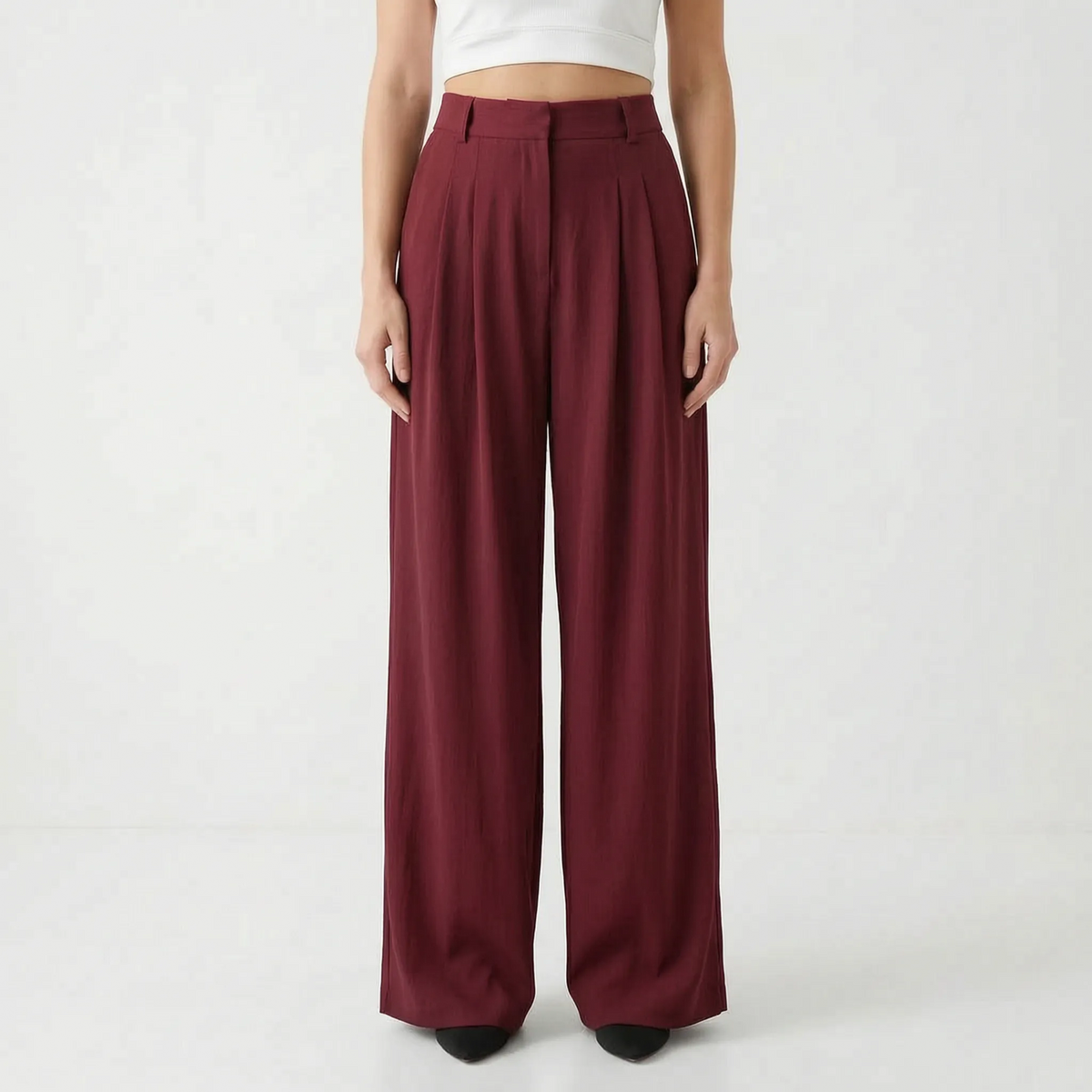 High-Waisted Wide-Leg Pants