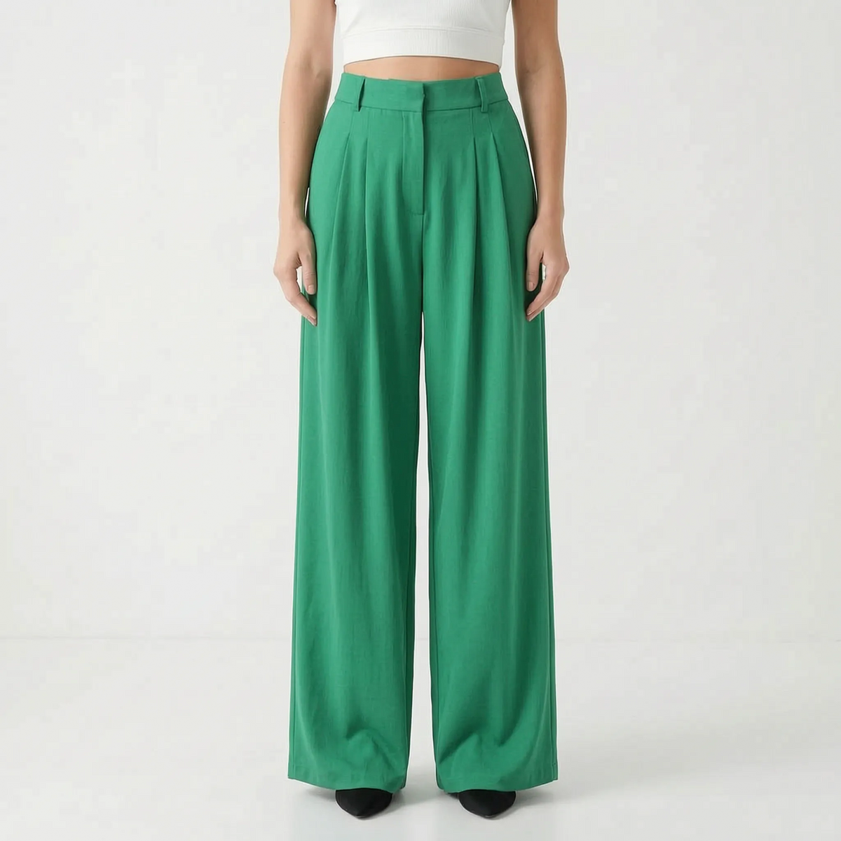 High-Waisted Wide-Leg Pants