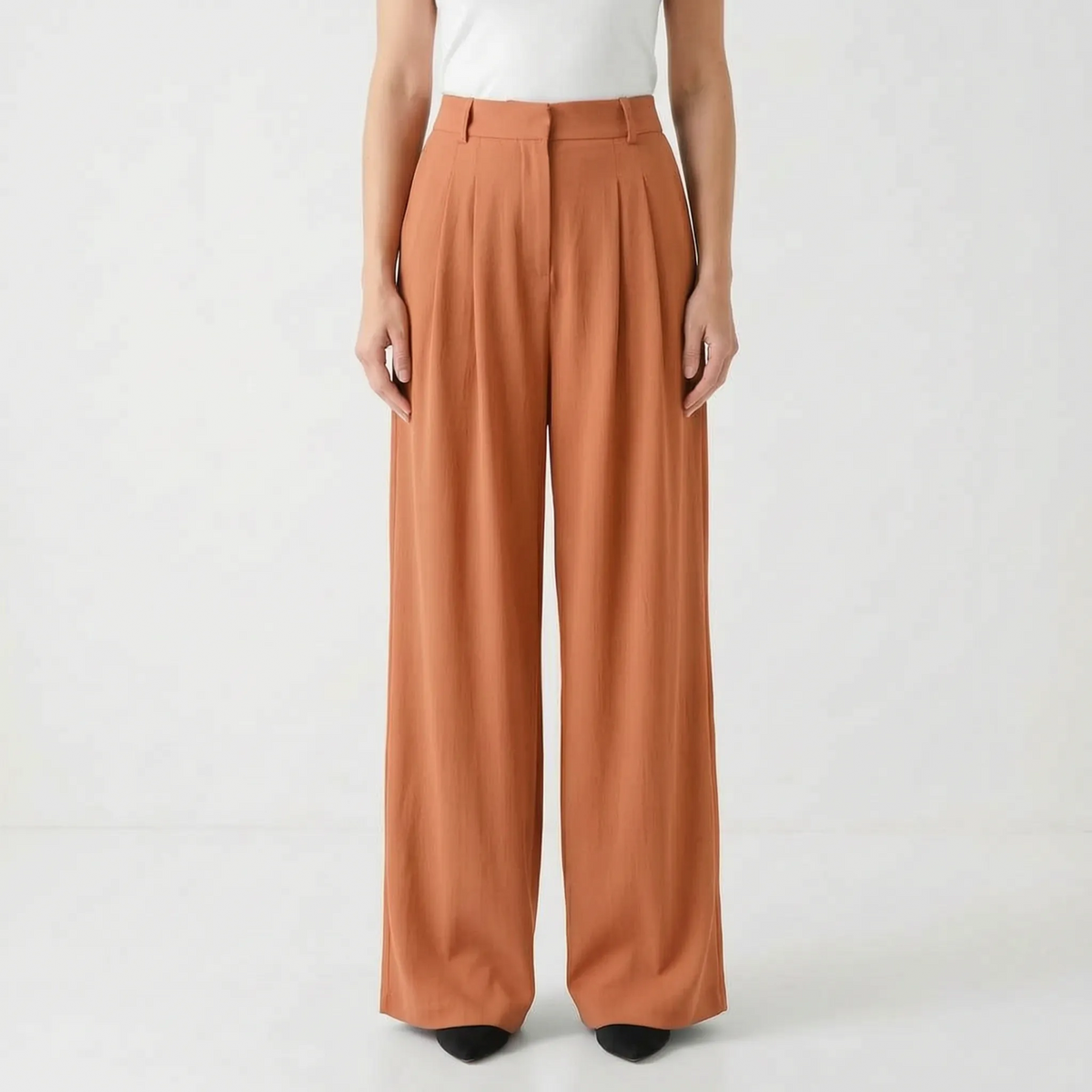 High-Waisted Wide-Leg Pants