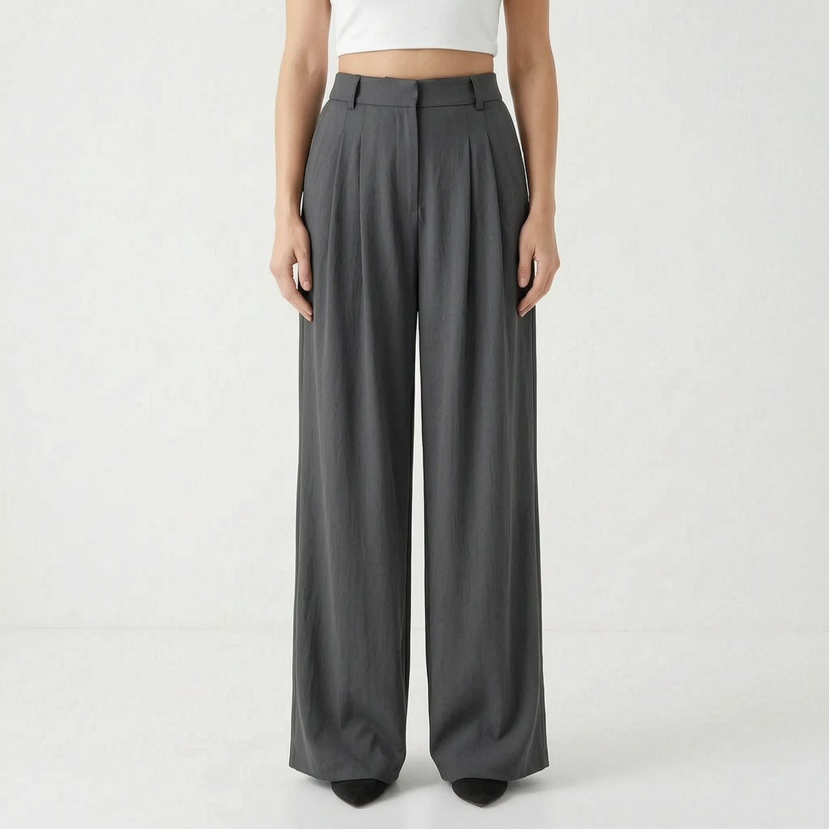 High-Waisted Wide-Leg Pants