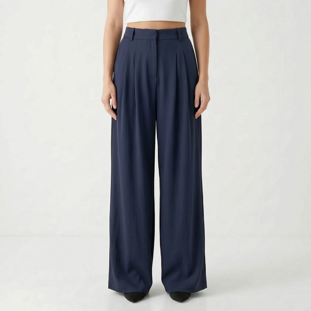 High-Waisted Wide-Leg Pants