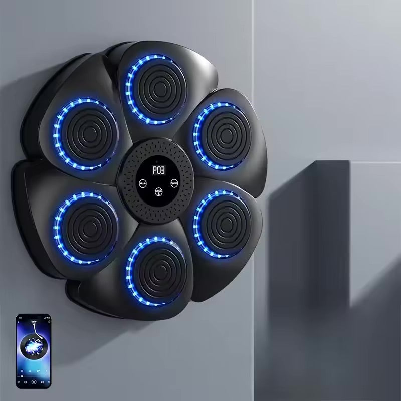 Home Wall-Mounted Boxing Trainer with Bluetooth Music