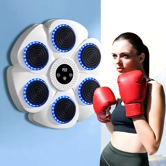 Home Wall-Mounted Boxing Trainer with Bluetooth Music