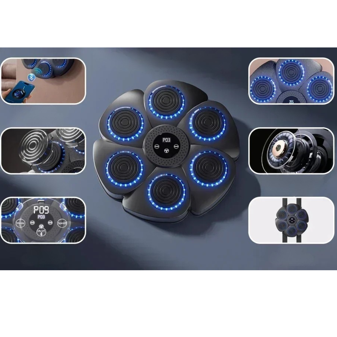 Home Wall-Mounted Boxing Trainer with Bluetooth Music