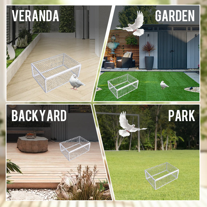 Humane Bird Trap with 2 or 4 Entrances for Safe and Effective Control