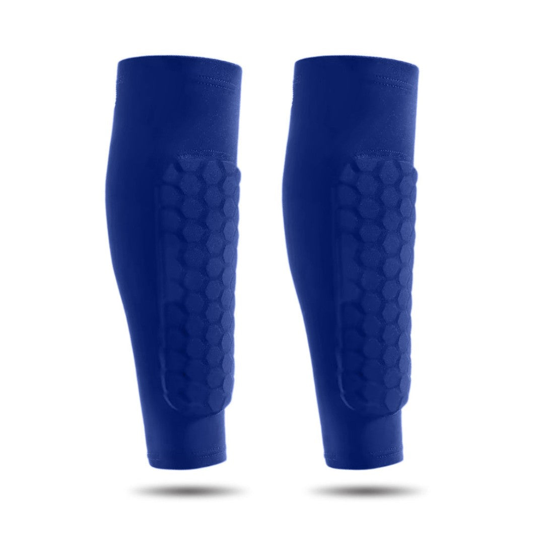 Impact-Absorbing Shin Guards with Built-In Cushioning Layer for Injury Protection