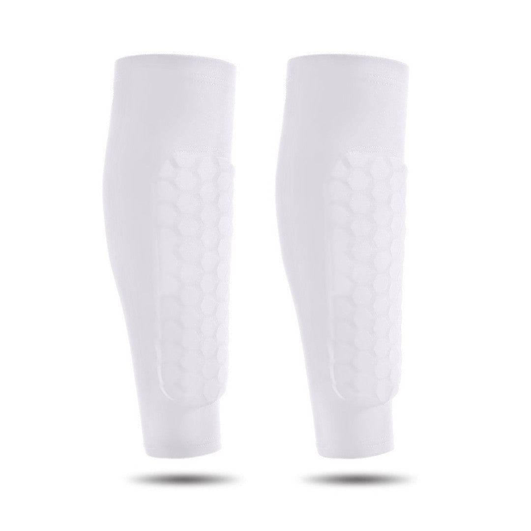 Impact-Absorbing Shin Guards with Built-In Cushioning Layer for Injury Protection