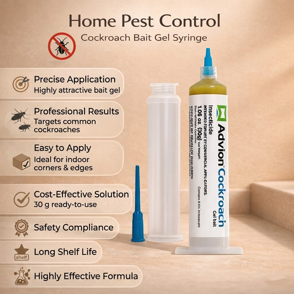Indoor Cockroach Control Gel Syringe for Pest Elimination