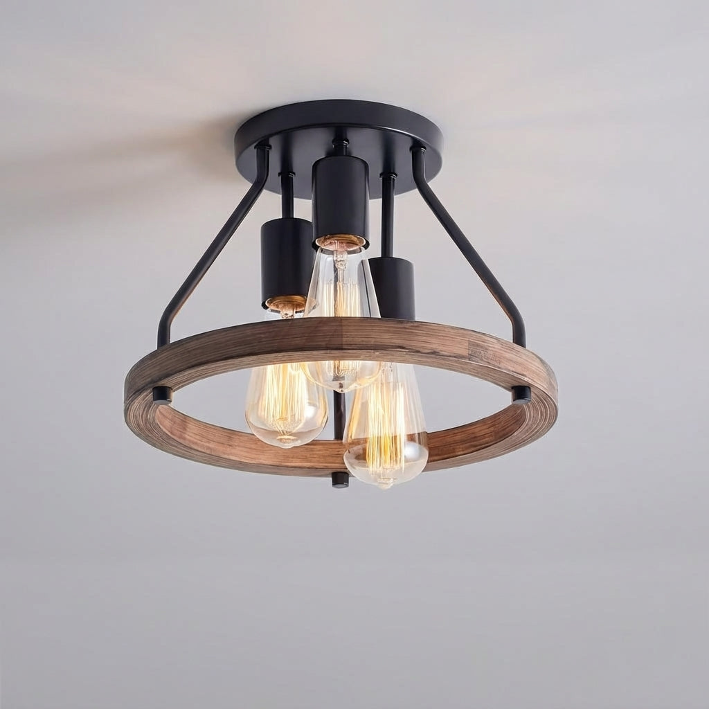 Industrial Farmhouse Ceiling Light