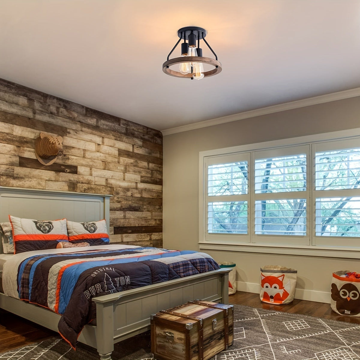 Industrial Farmhouse Ceiling Light