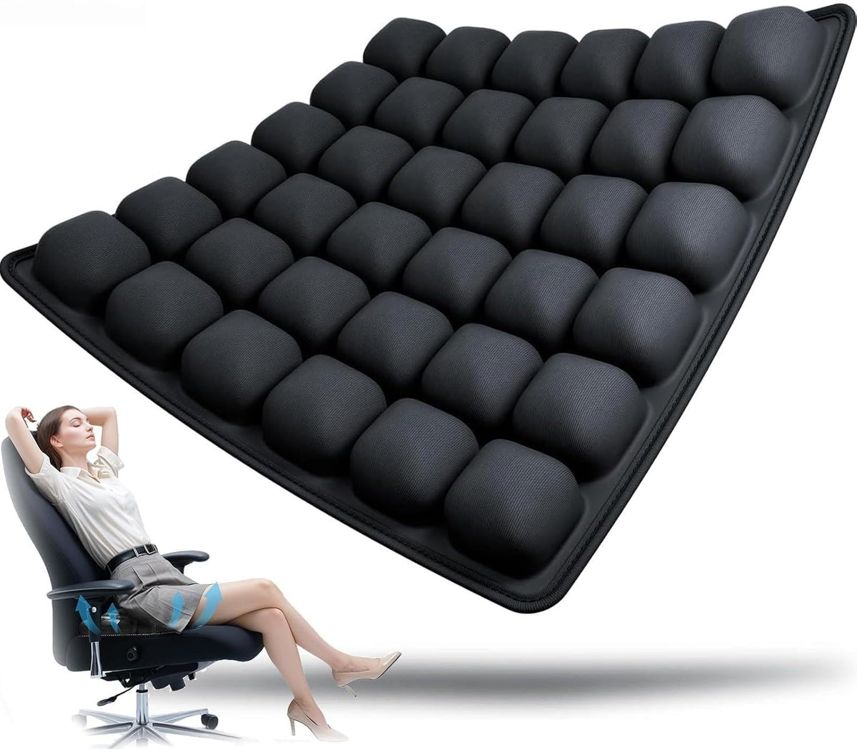 Inflatable Travel Pillow with Ergonomic Pressure Relief