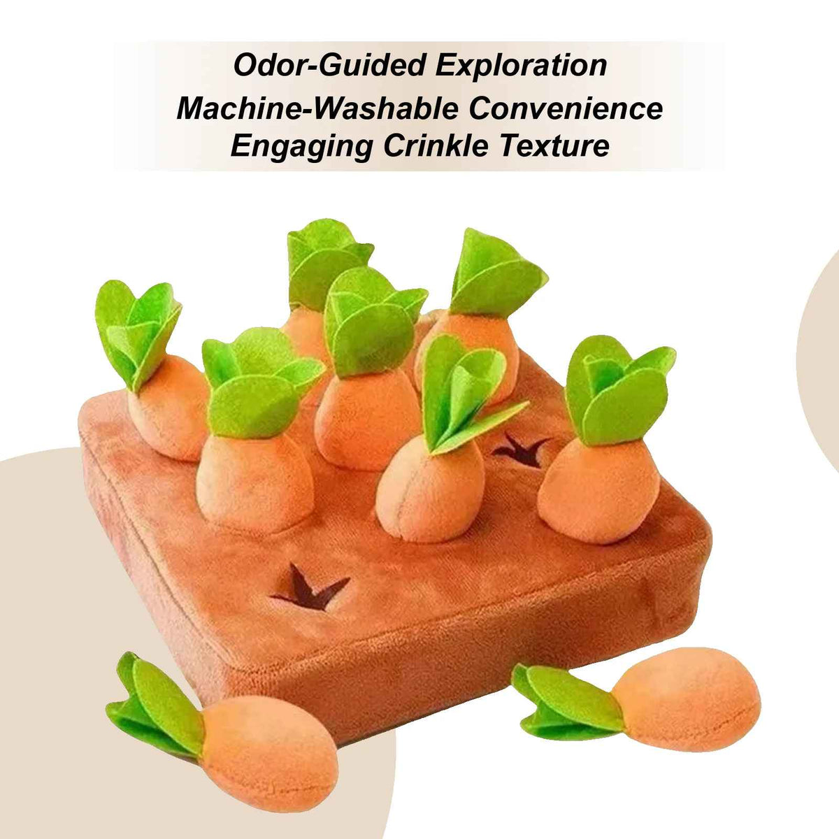 Interactive Carrot Puzzle Snuffle Board