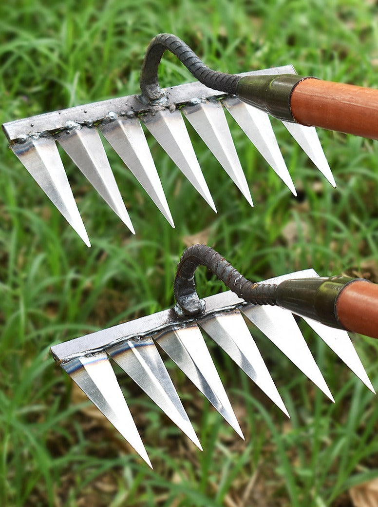 Iron Weed Cutter | Steel Rake | Soil Loosening & Weeding | IronTine