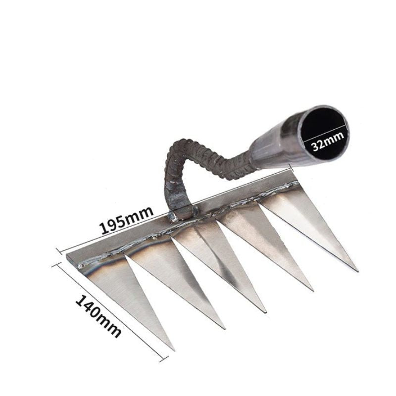 Iron Weed Cutter | Steel Rake | Soil Loosening & Weeding | IronTine