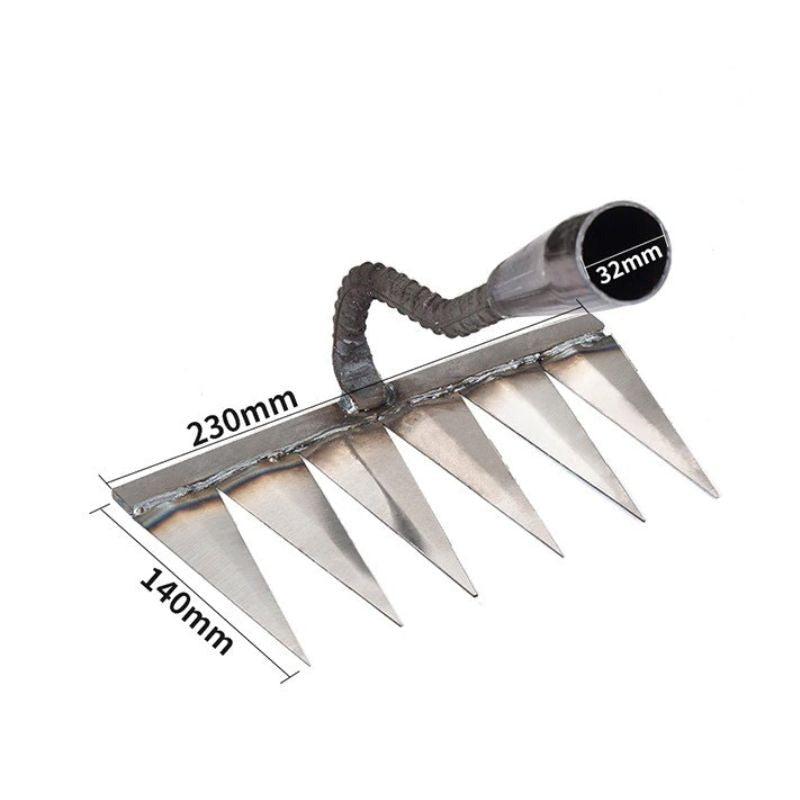 Iron Weed Cutter | Steel Rake | Soil Loosening & Weeding | IronTine