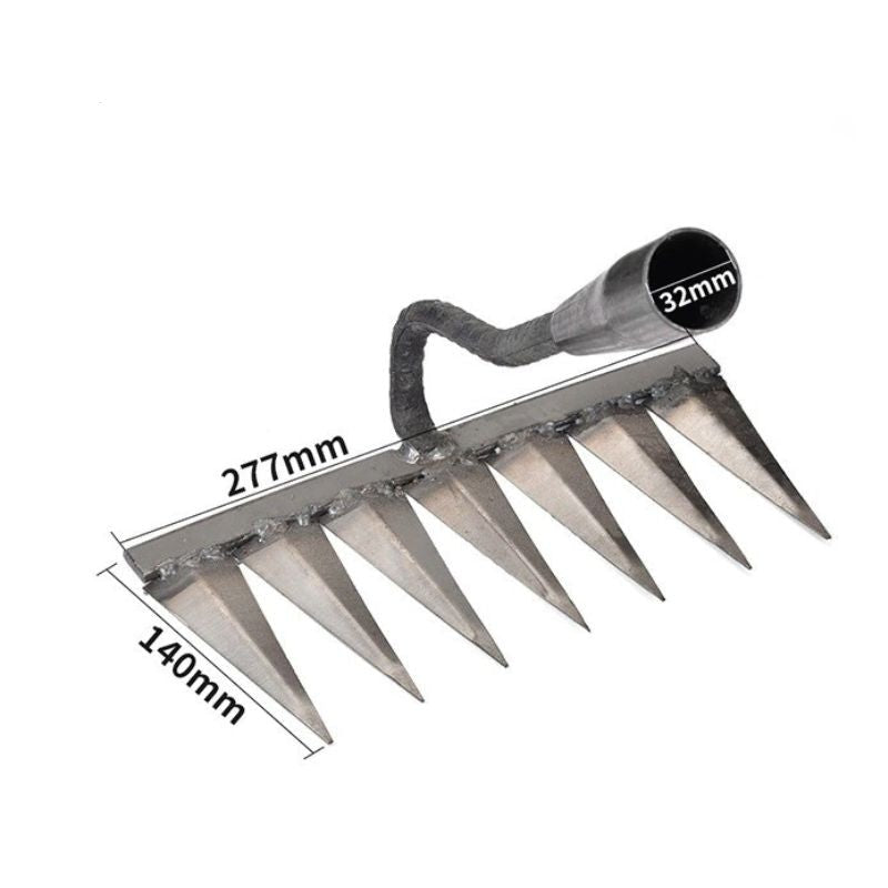 Iron Weed Cutter | Steel Rake | Soil Loosening & Weeding | IronTine