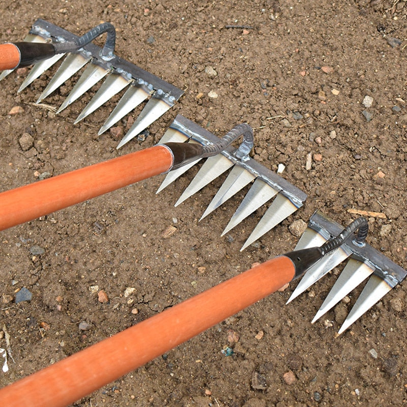 Iron Weed Cutter | Steel Rake | Soil Loosening & Weeding | IronTine