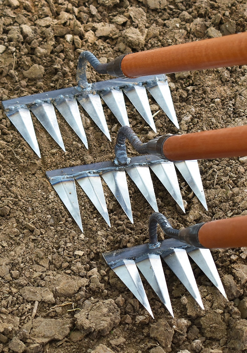 Iron Weed Cutter | Steel Rake | Soil Loosening & Weeding | IronTine