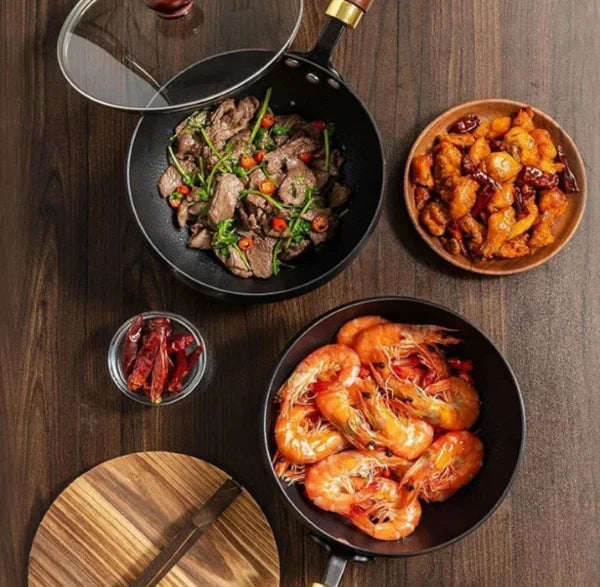 Iron Wok - Non-Stick, Without Toxic Coating
