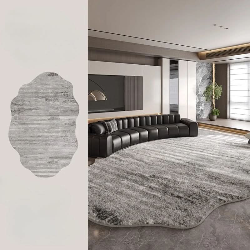 Irregular Plush Washable Rug for Living Room and Bedroom