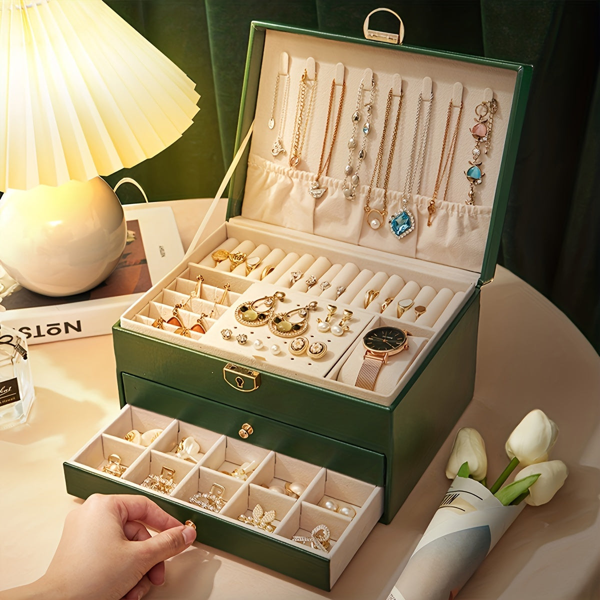 Jewelry Organizer Box – Storage Box for Necklaces, Rings, and Bracelets