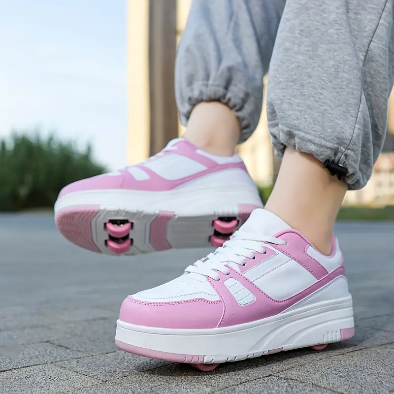 Kids' 2-in-1 Roller Skates with Removable Wheels