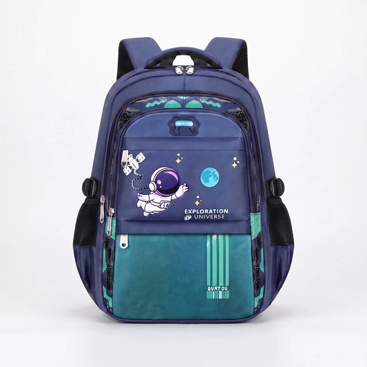 Kids' Astronaut School Backpack with Multiple Compartments