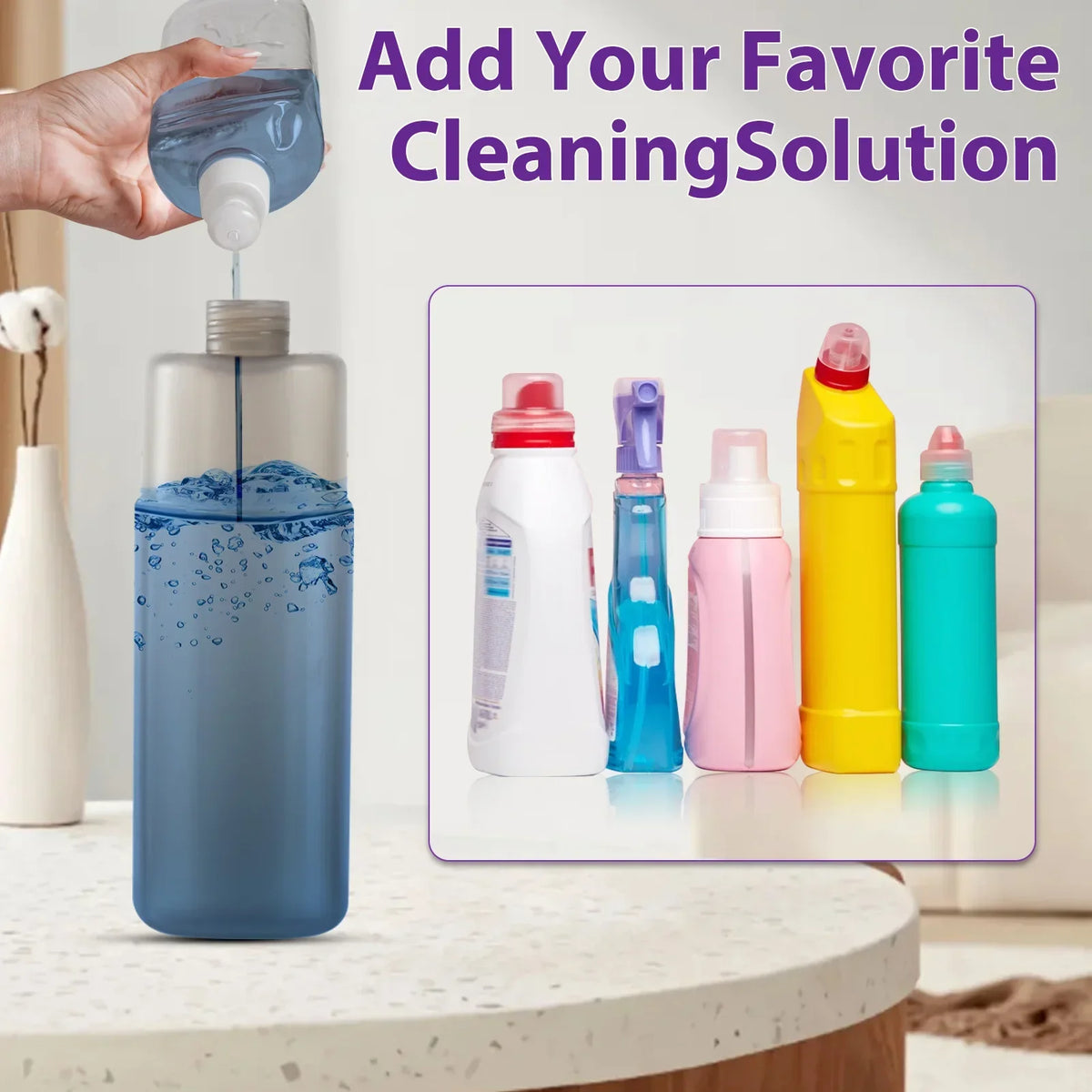 Kitchen Spray Mop for Tile and Wood Floors