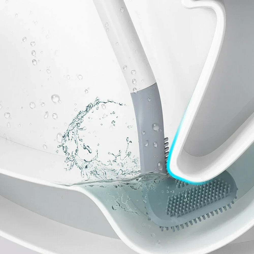 L-Shaped Toilet Brush - Hygienic & Innovative Design