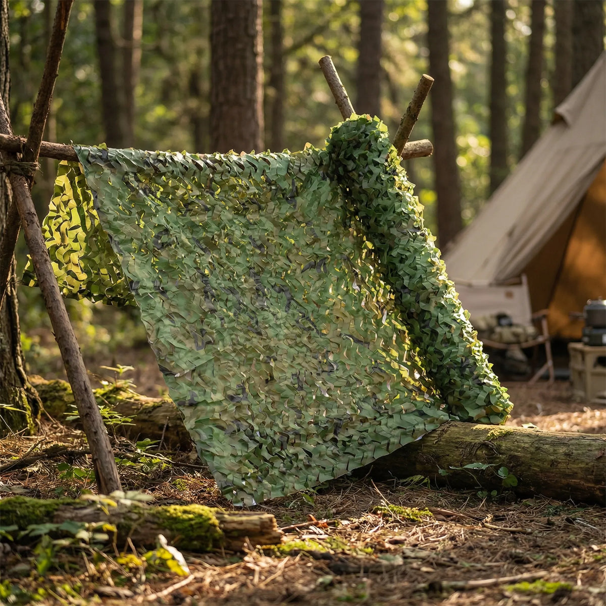 Large Camouflage Mesh Roll