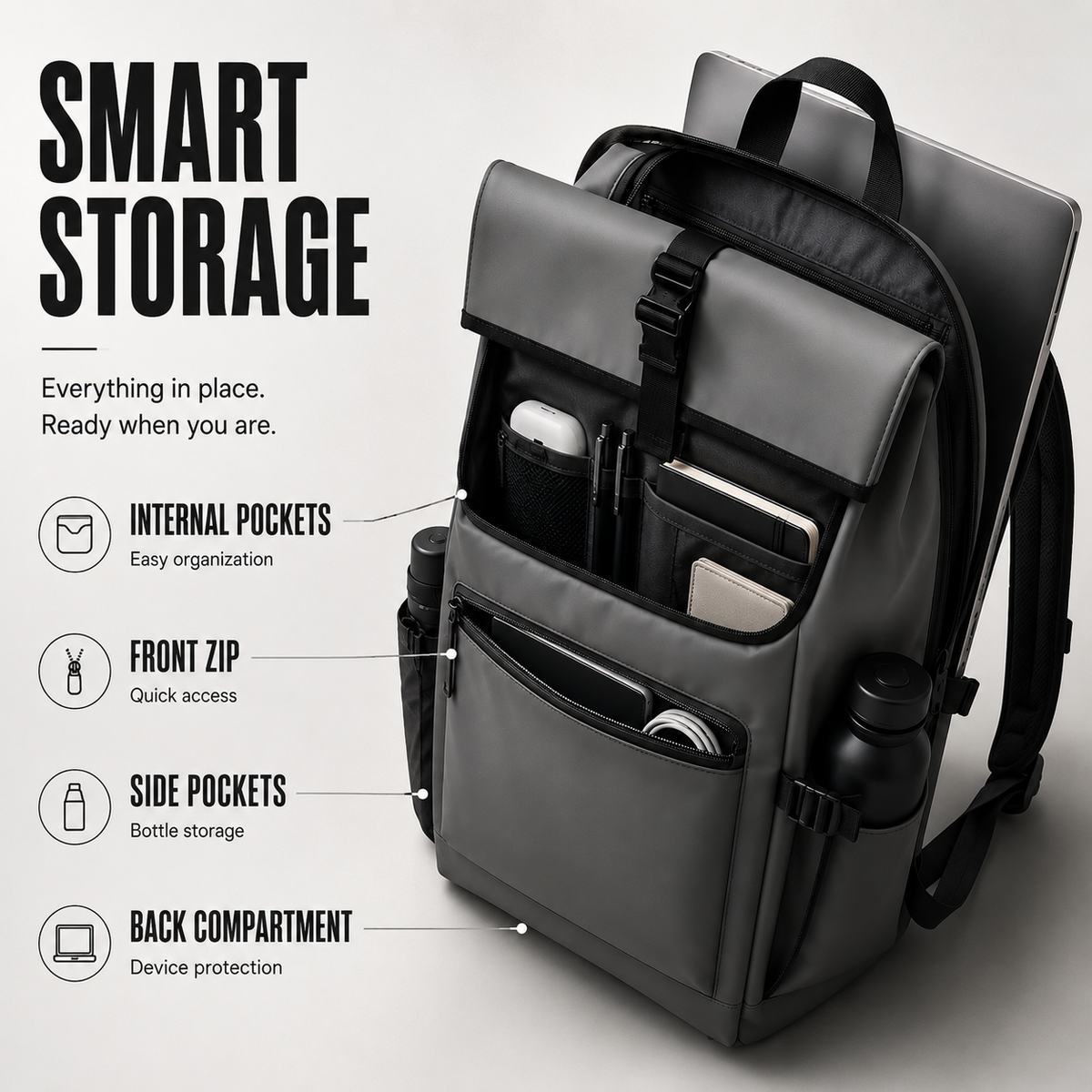 Large Capacity Commuter Backpack